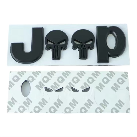 Jeep Metal Punisher Logo Emblem - New - Picture 7 of 7